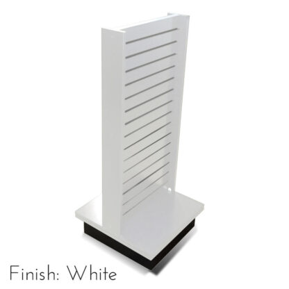 Modern Retail Display Fixture - Slatwall Retail Display Unit - Finish White