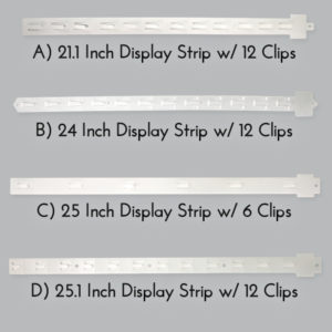 Modern Retail Hanging Display Strips